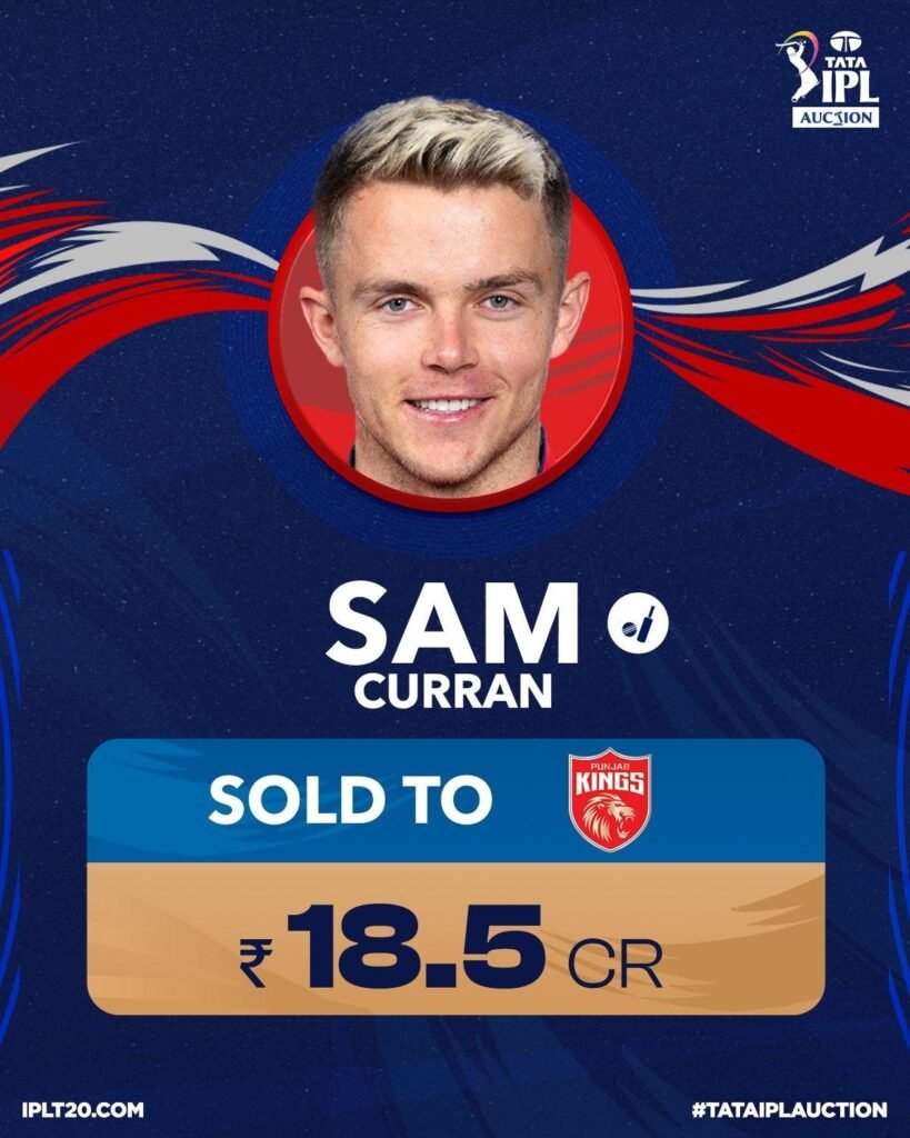 Sam Curran IPL Auction 2023